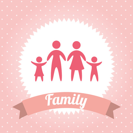 family graphic design , vector illustrationのイラスト素材