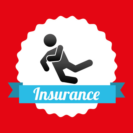 insurance graphic design , vector illustrationのイラスト素材