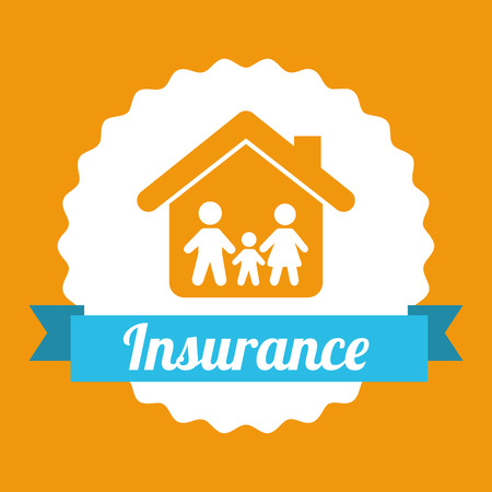 insurance graphic design , vector illustrationのイラスト素材