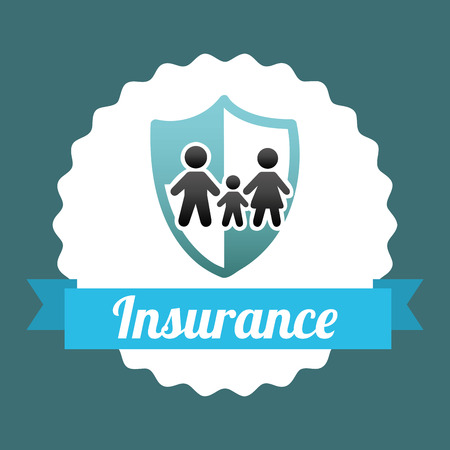 insurance graphic design , vector illustrationのイラスト素材