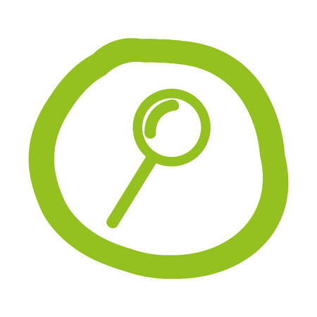 magnifying graphic design , vector illustrationのイラスト素材