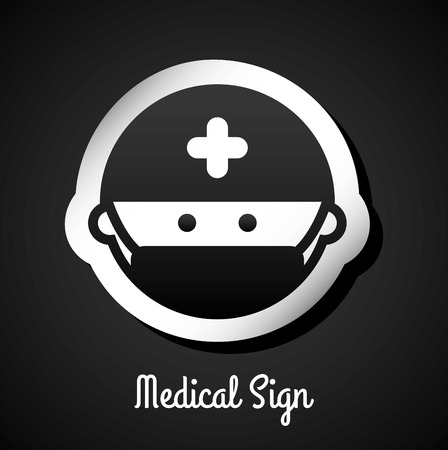 medical sign graphic design , vector illustrationのイラスト素材