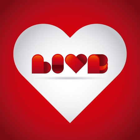 love design , vector illustrationのイラスト素材