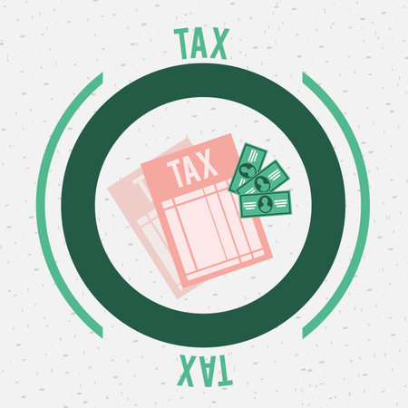 tax design , vector illustrationのイラスト素材