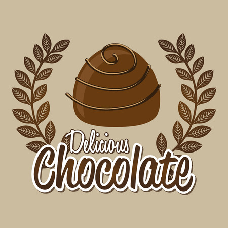 chocolate design , vector illustrationのイラスト素材