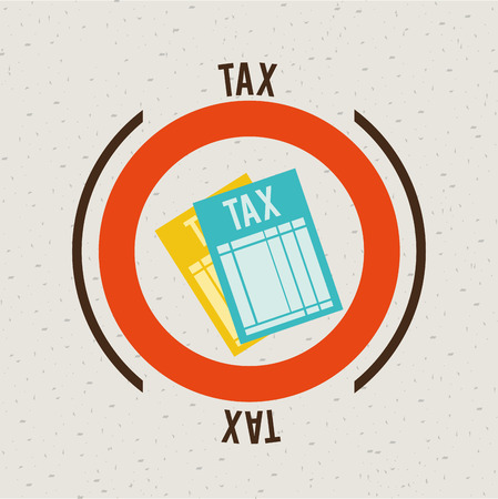 tax design , vector illustrationのイラスト素材