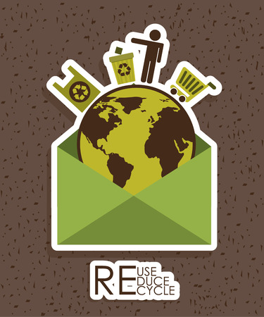 eco design , vector illustrationのイラスト素材