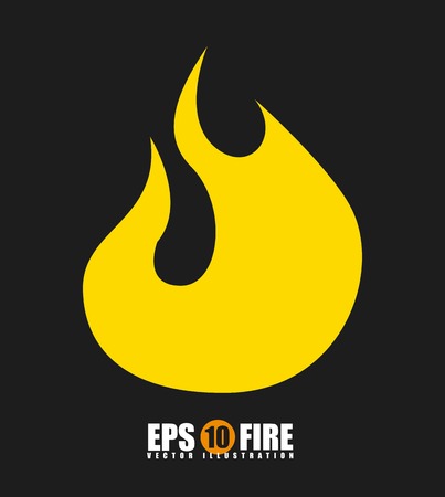 fire icons  design , vector illustrationのイラスト素材