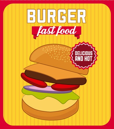 fast food  design , vector illustrationのイラスト素材