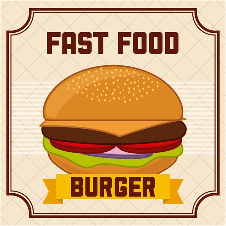 fast food  design , vector illustrationのイラスト素材