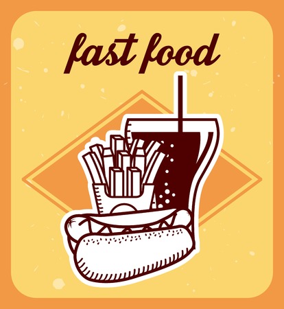 fast food  design , vector illustrationのイラスト素材