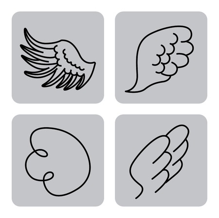 wings design , vector illustrationのイラスト素材