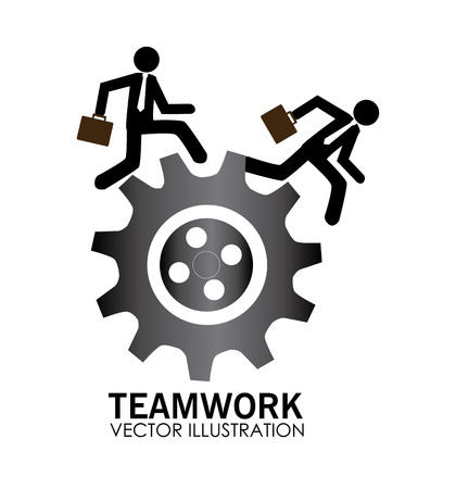Teamwork design over white backgroundのイラスト素材