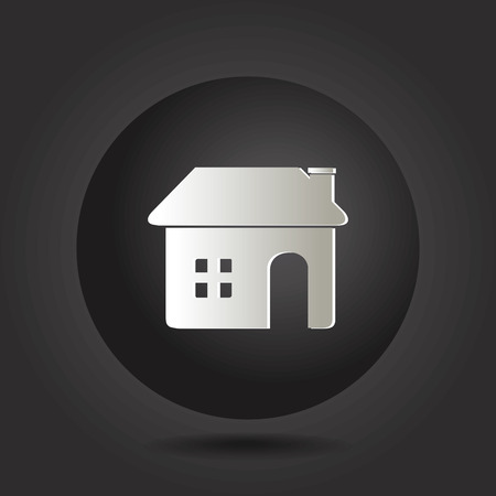 Home design over black backgroundのイラスト素材