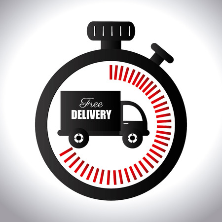 Delivery design over white background, vector illustrationのイラスト素材
