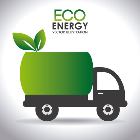 Eco energy design over white backgroundのイラスト素材