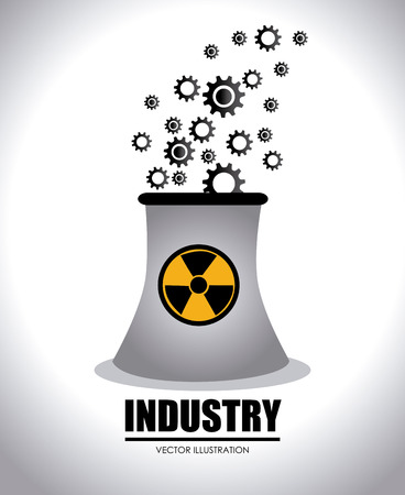 Industry design over white backgroundのイラスト素材