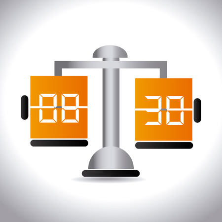 Time design over white backgroundのイラスト素材