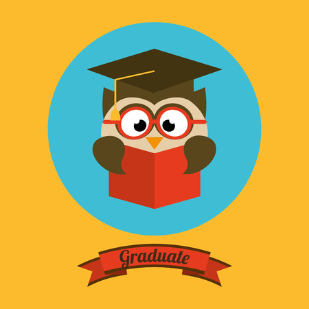 graduation  design , vector illustrationのイラスト素材