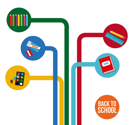 school design , vector illustrationのイラスト素材