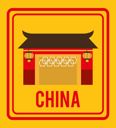 china design, vector illustrationのイラスト素材