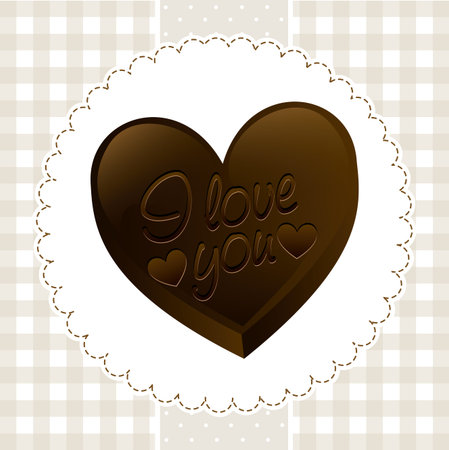 chocolate designのイラスト素材