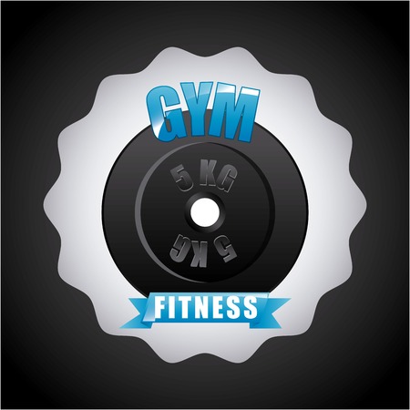 gym label designのイラスト素材