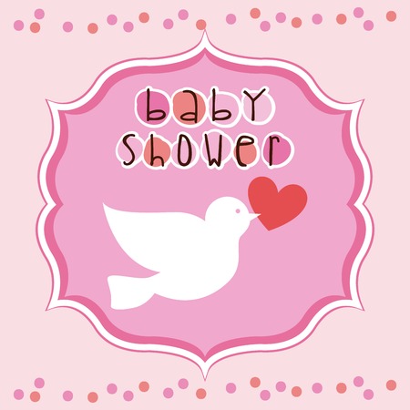 baby shower designのイラスト素材