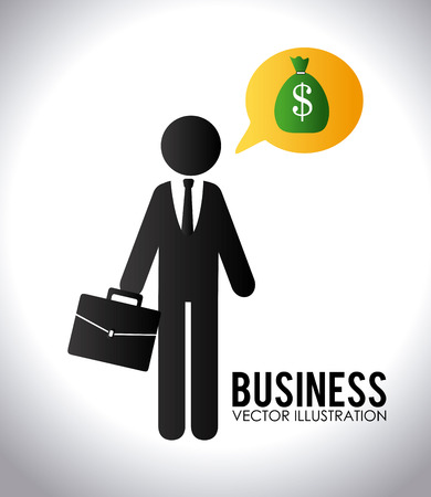 Business design over white background, vector illustration.のイラスト素材