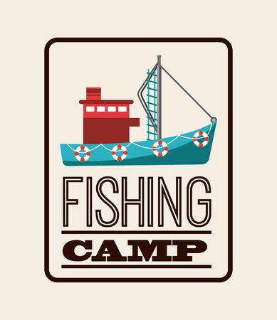 fishing iconのイラスト素材