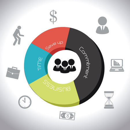 Business design over white background, vector illustration.のイラスト素材