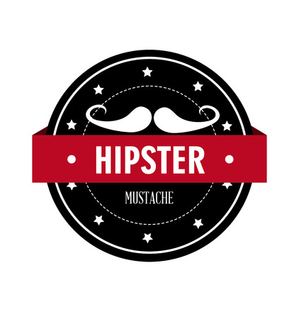 Hipster design over white background,vector illustration.のイラスト素材