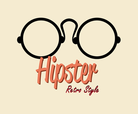 Hipster design over beige background,vector illustration.のイラスト素材