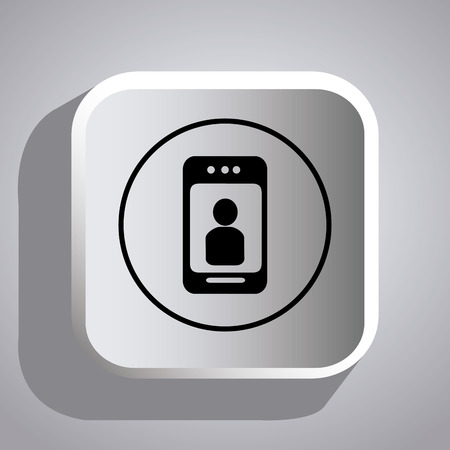 Social media design over gray background,vector illustration.のイラスト素材