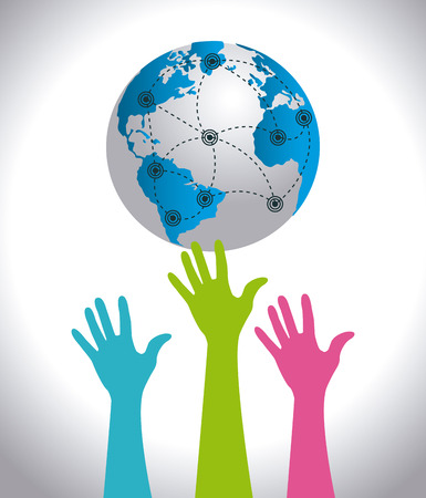 Social media design over white background,vector illustration.のイラスト素材