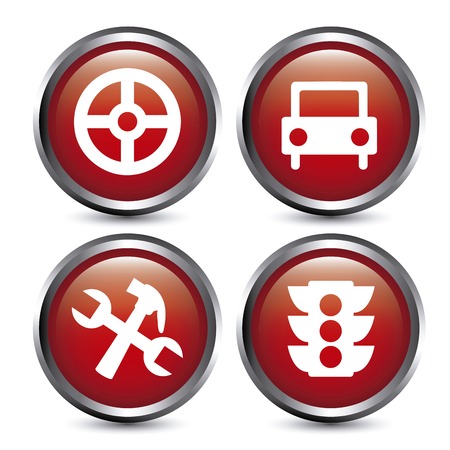 traffic buttons designのイラスト素材