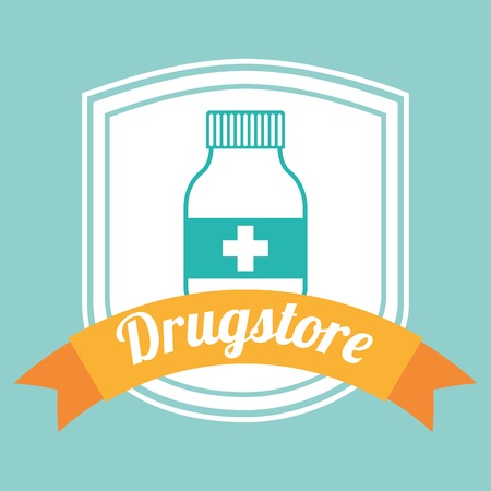 drugstore bottle design, vector illustration eps10 graphicのイラスト素材