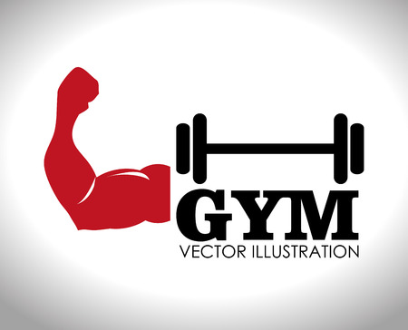 Fitness design over white background,vector illustration.のイラスト素材
