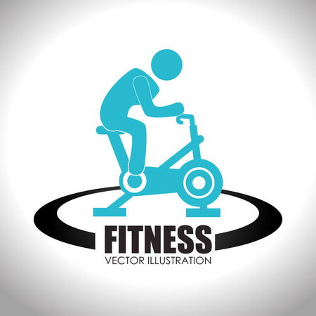 Fitness design over white background,vector illustration.のイラスト素材
