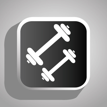 Fitness design over gray background,vector illustration.のイラスト素材