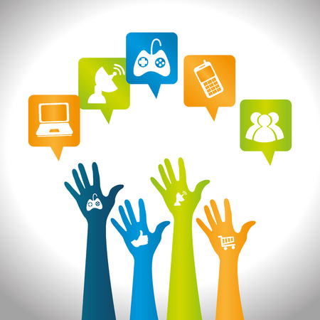 Technology design over white background, vector illustration.のイラスト素材