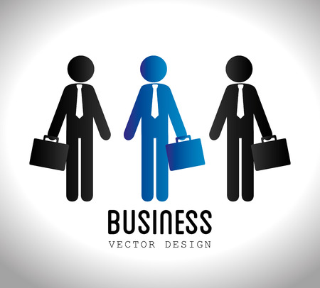 Business design over white background, vector illustrationのイラスト素材