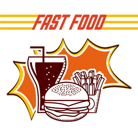 food menu design のイラスト素材