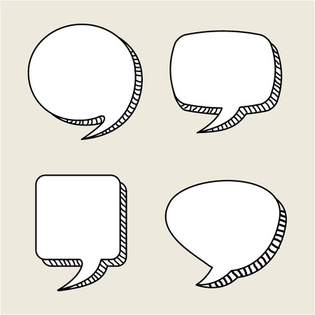 bubbles talk design, vector illustration eps10 graphicのイラスト素材