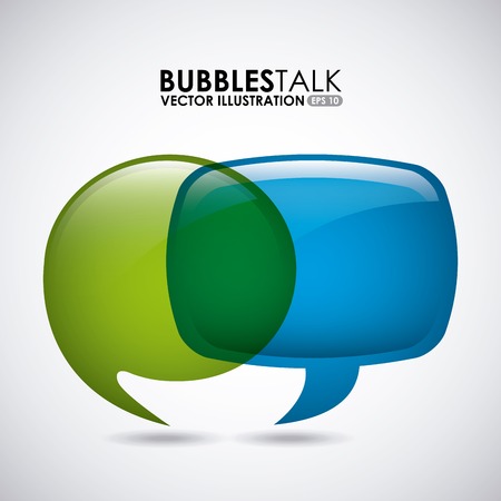 bubbles talk design, vector illustration eps10 graphicのイラスト素材