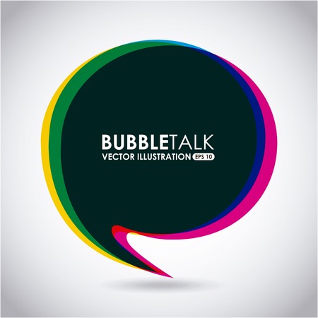 bubble talk design, vector illustration eps10 graphicのイラスト素材