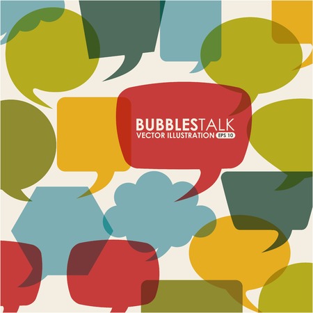 bubbles talk design, vector illustration eps10 graphicのイラスト素材