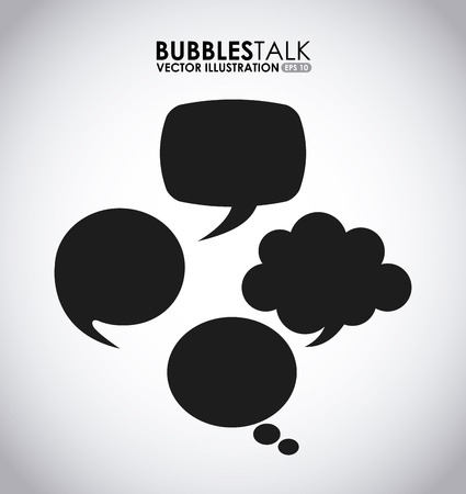 bubbles talk design, vector illustration eps10 graphicのイラスト素材