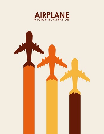 airplane icon design, vector illustration eps10 graphicのイラスト素材