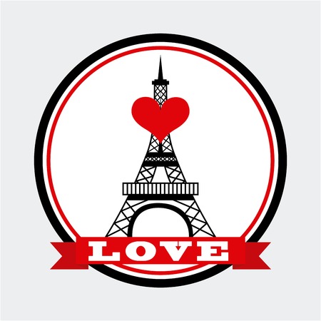 love in paris design, vector illustration eps10 graphicのイラスト素材